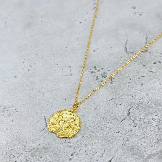 Star Sign Coin Necklace - Gemini
