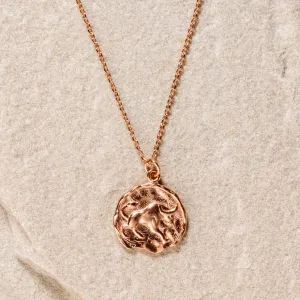 Star Sign Coin Necklace - Taurus