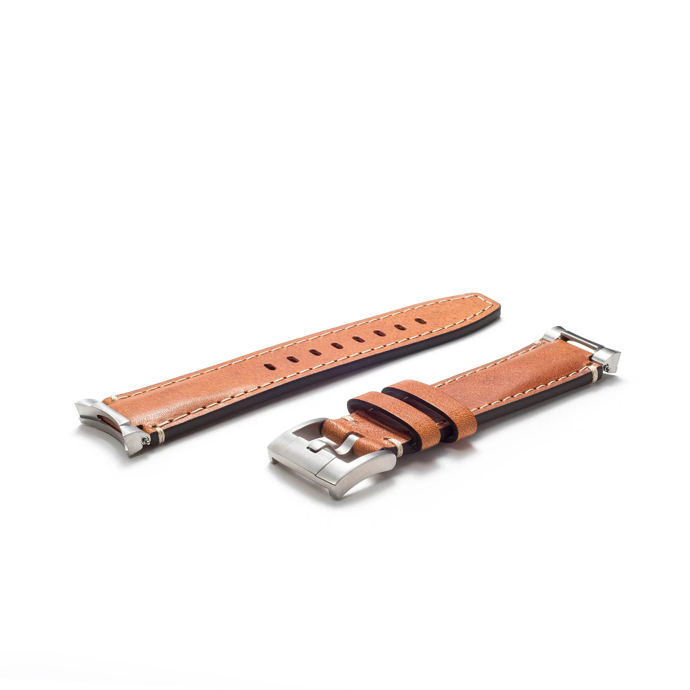 Steel End Link Leather Strap System for the Rolex Sub Ceramic No-Date