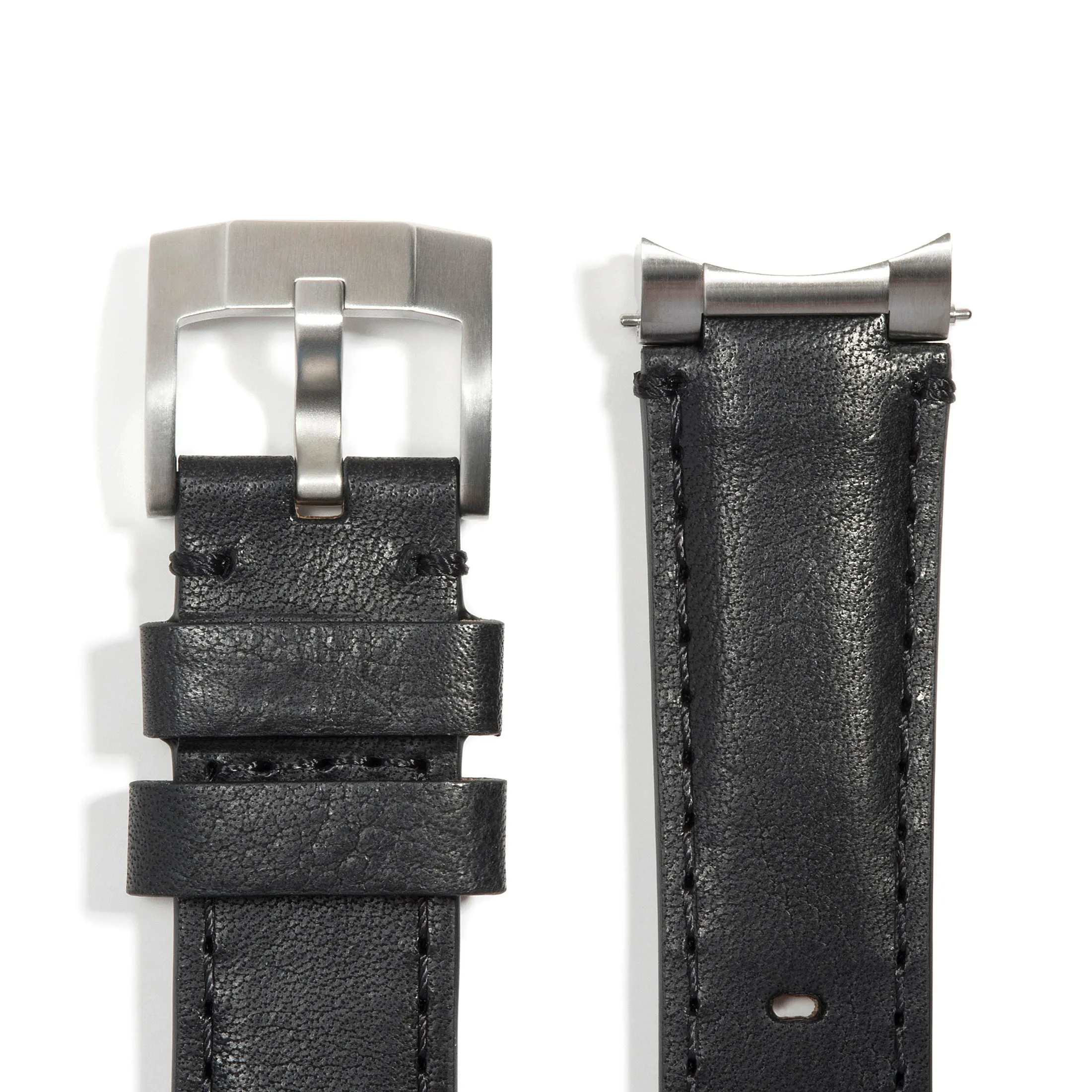 Steel End Link Leather Strap System for the Rolex Sub Ceramic No-Date