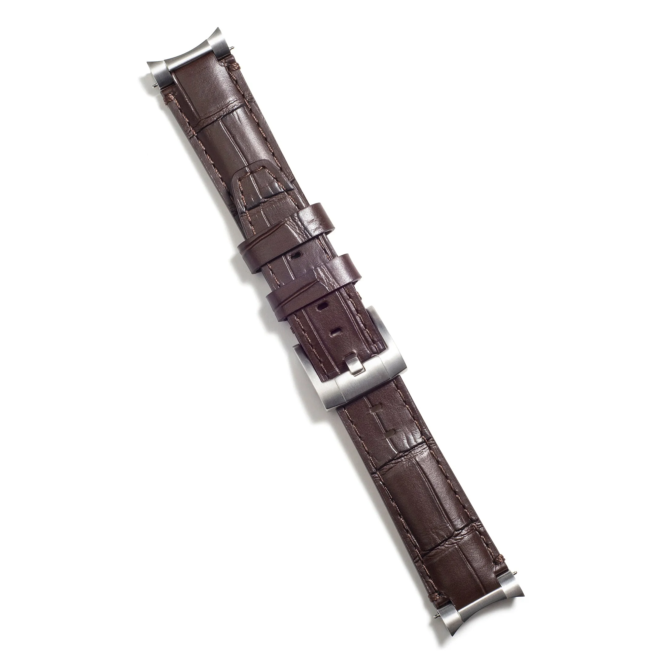 Steel End Link Leather Strap System for the Rolex Sub Ceramic No-Date