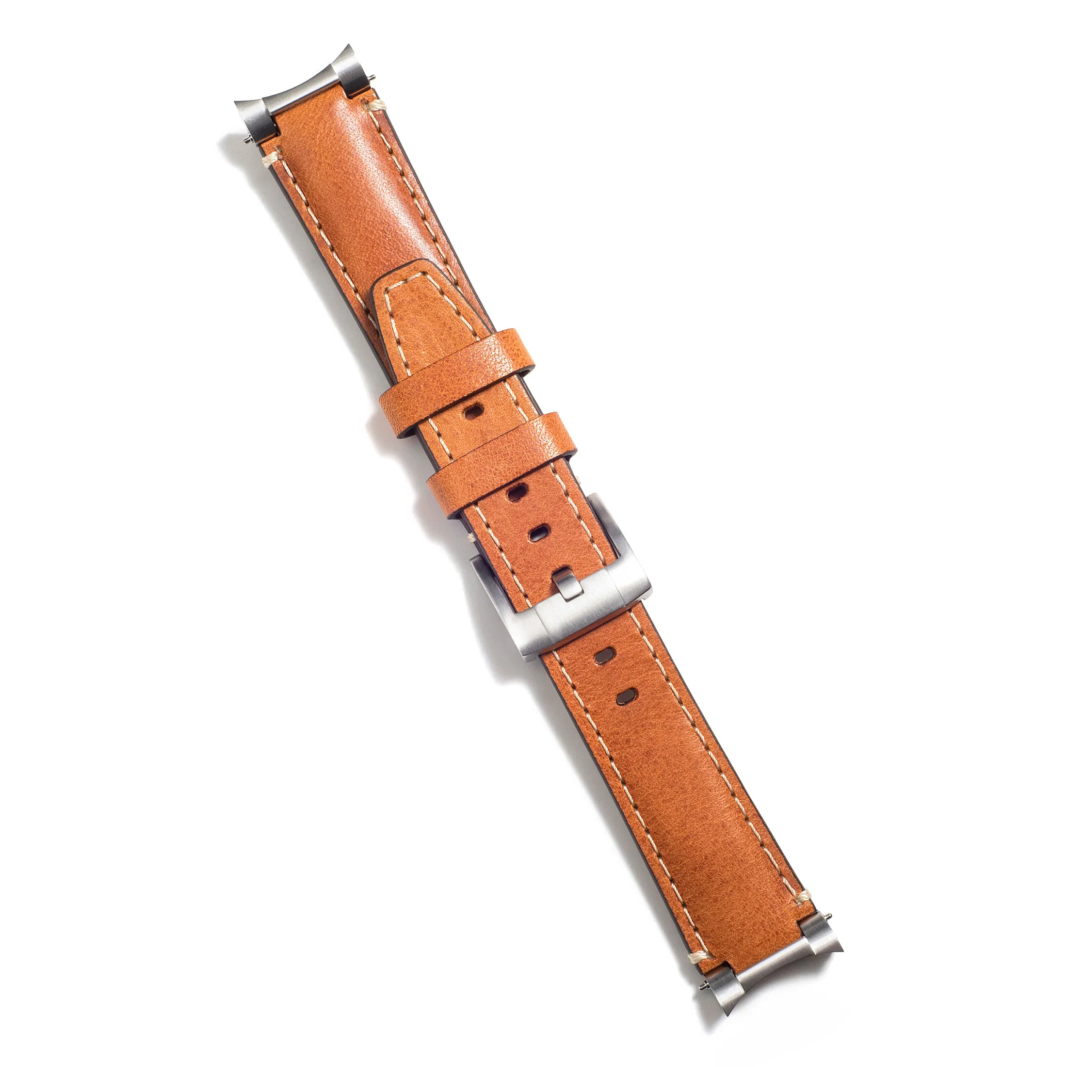 Steel End Link Leather Strap System for the Rolex Sub Ceramic No-Date