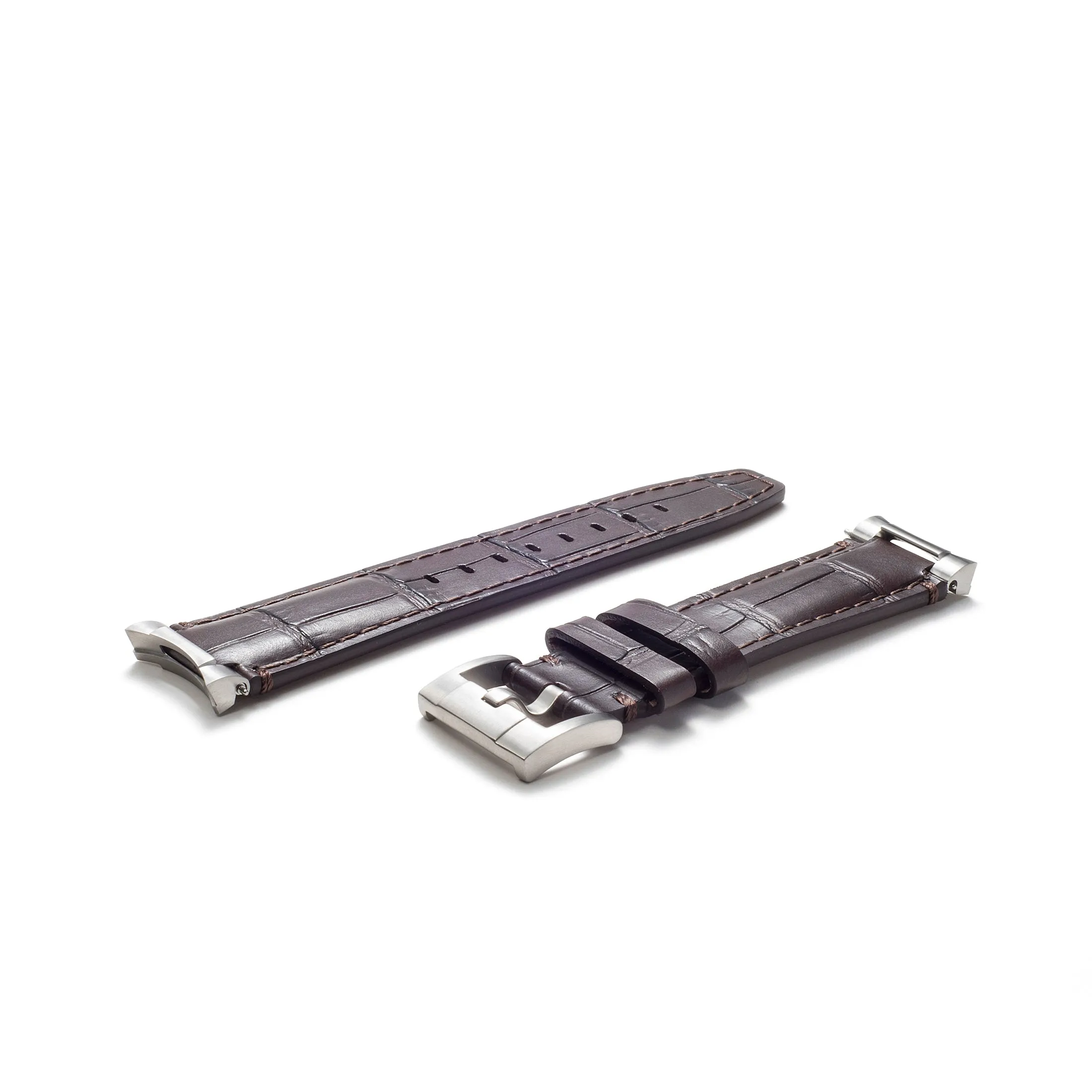 Steel End Link Leather Strap System for the Rolex Sub Ceramic No-Date