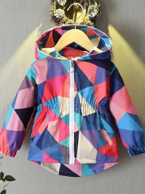 Stylish Butterfly Rain Jacket for Girls