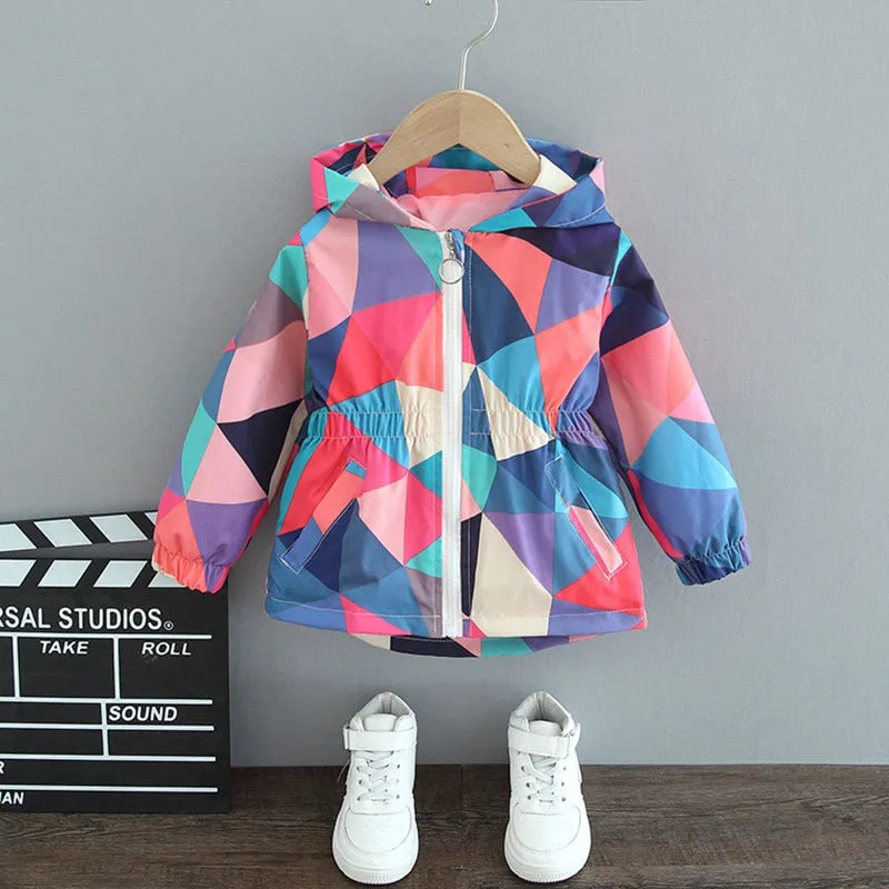 Stylish Butterfly Rain Jacket for Girls