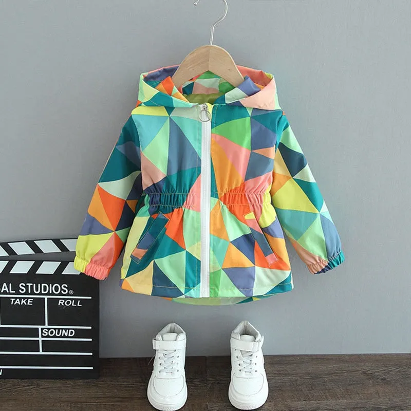 Stylish Butterfly Rain Jacket for Girls
