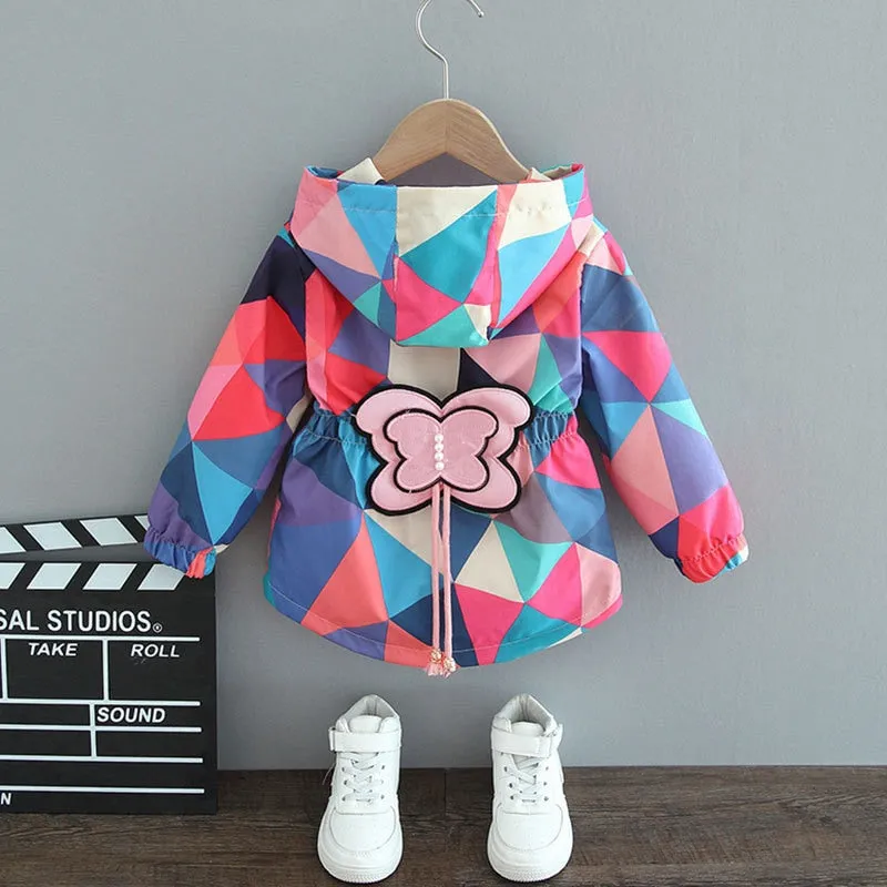 Stylish Butterfly Rain Jacket for Girls