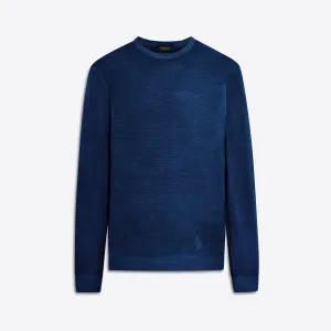 Super Merino Crew Neck Jacquard Sweater