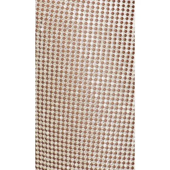 superdown Kali Mini Skirt in Silver Small New Womens Chainmail Metal