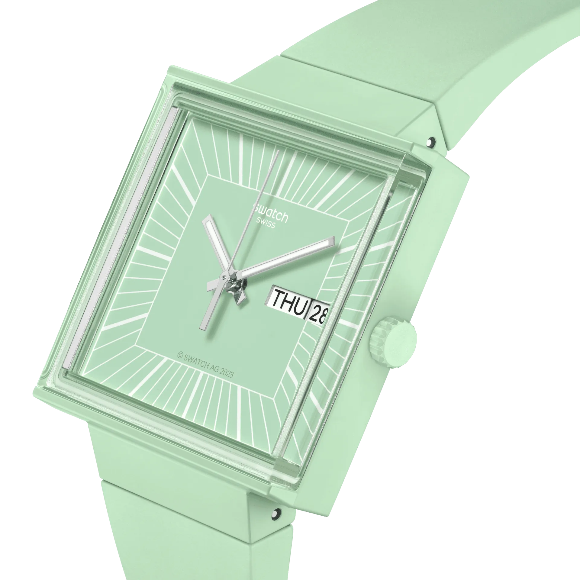 Swatch What If ... Mint watch? BIOCERAMIC What if? Collection 33mm SO34G701