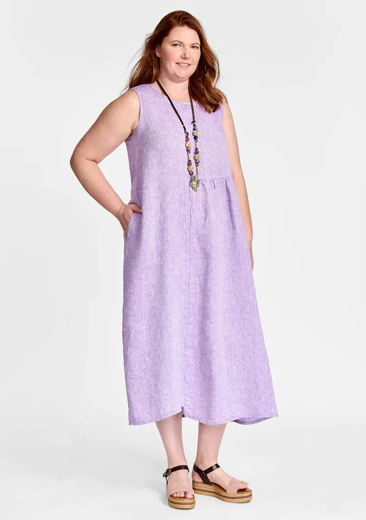 Sybil Midi Dress Amethyst Yarn
