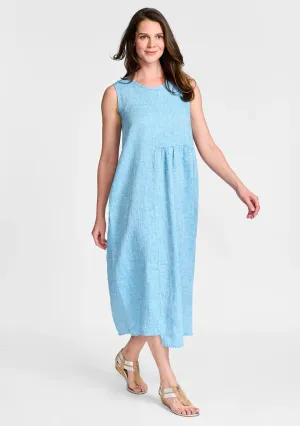 Sybil Midi Dress Ocean Yarn Dye