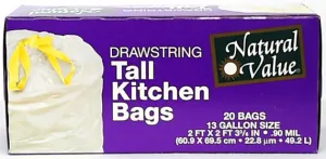 Tall Kitchen Bags Drawstring