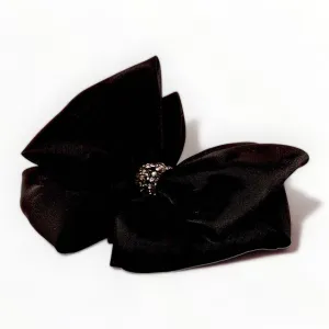 The Hepburn Satin Designer Bow Hair Clip