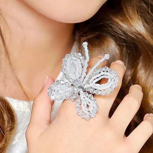 The Lyra Crystal Butterfly Luxury Ring