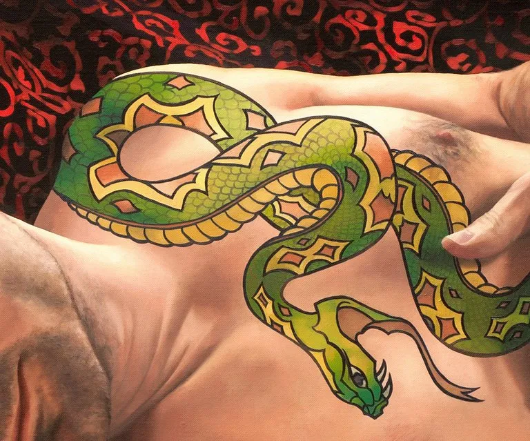 The Snake Charmer painting