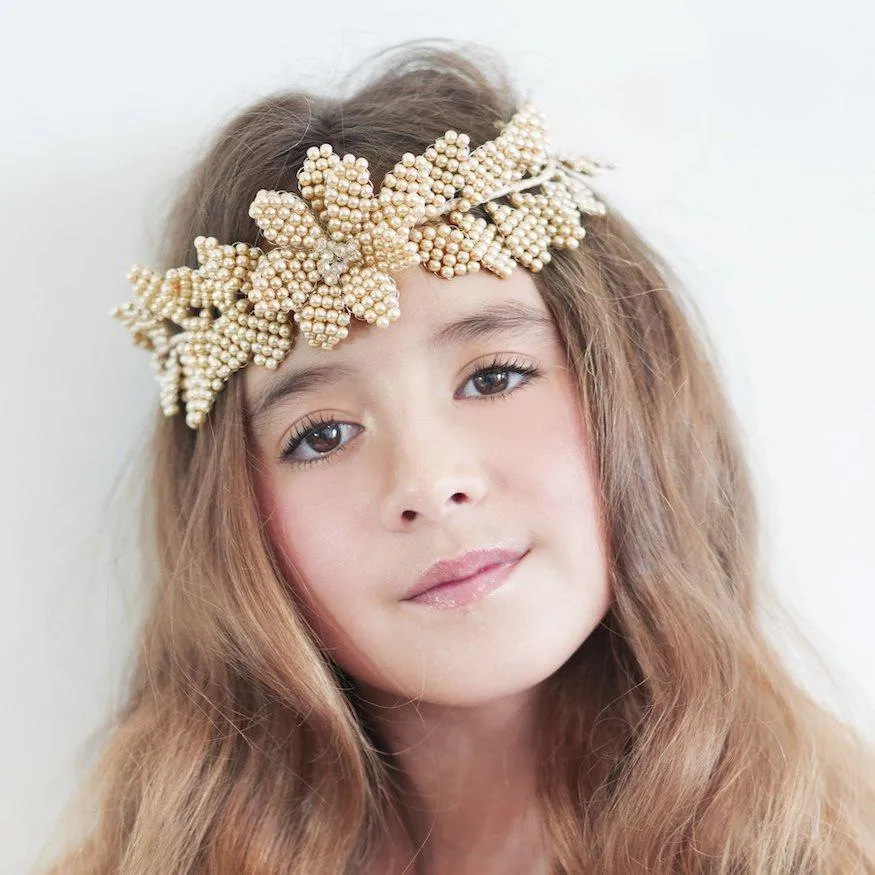 The Snowflake Pearl Luxury Hair Garland
