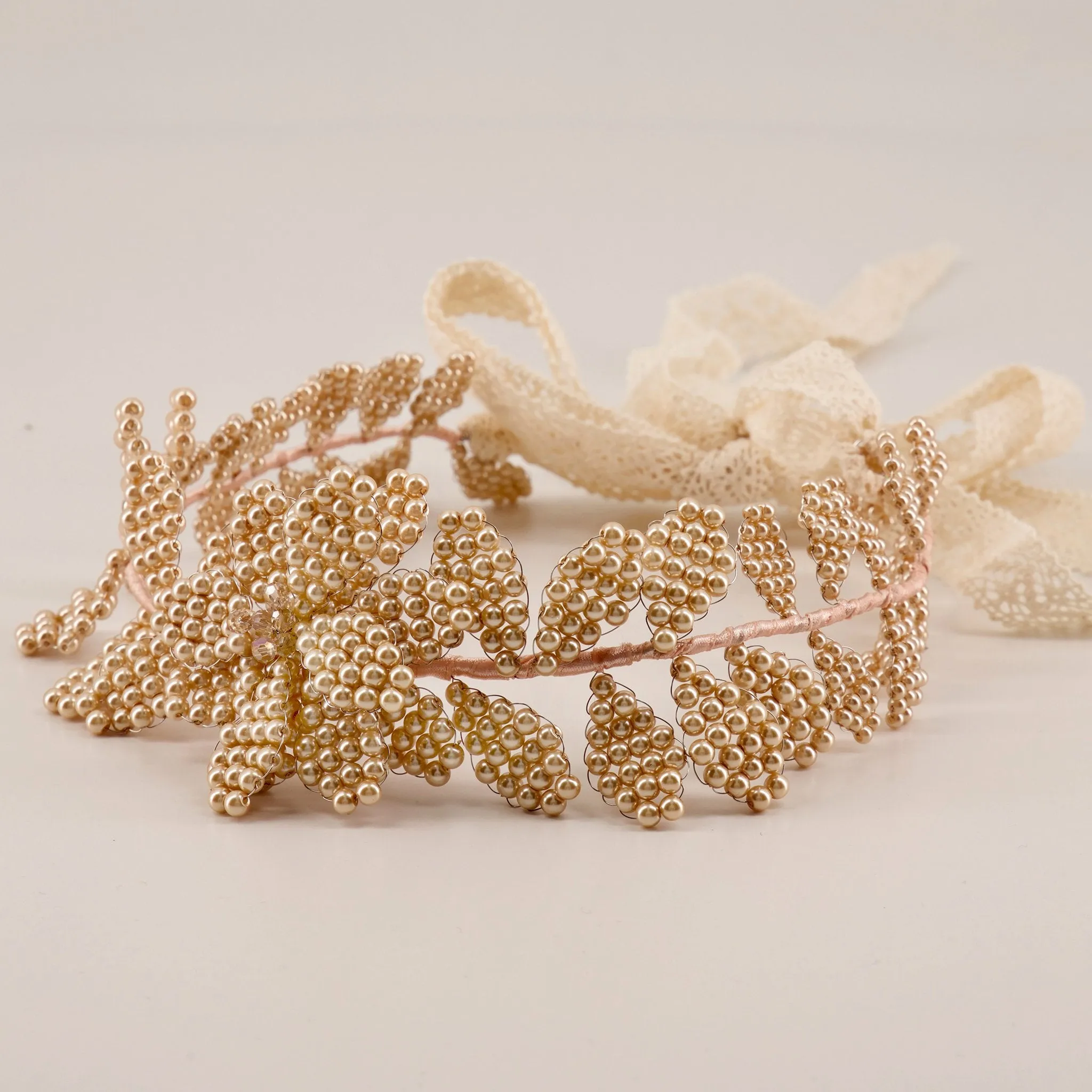 The Snowflake Pearl Luxury Hair Garland