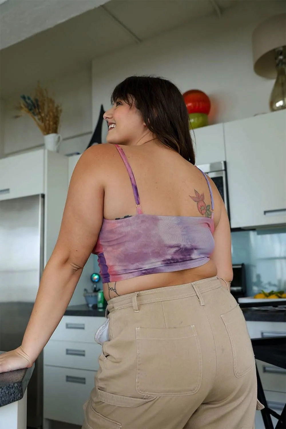 Tie Dye Mesh Keyhole Brami Plus - 3 colors