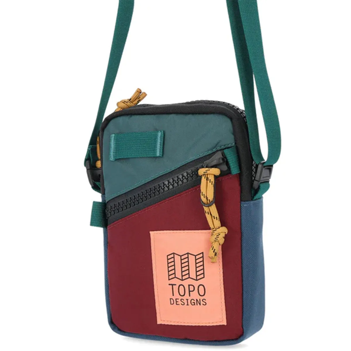 Topo Designs Mini Shoulder Bag Zinfandel/Botanic Green