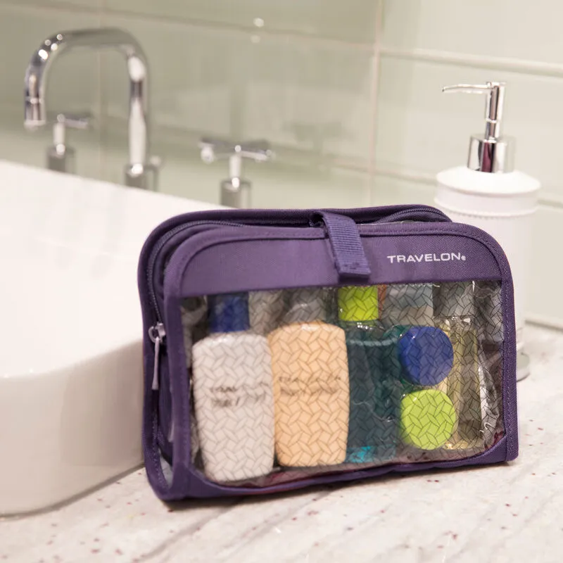 Travelon Wet/Dry 1 Quart Bag with Bottles and Jars