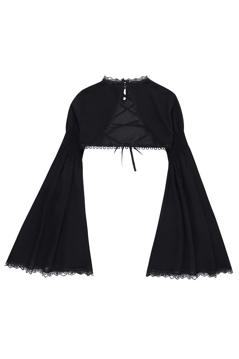 TS3475 Gothic Lace Shrug Top