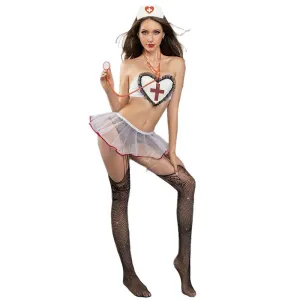 Tulle skirt heart nurse costume