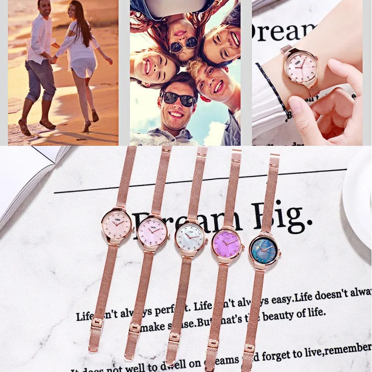 Ultra-thin Mesh Strap Women's Watch