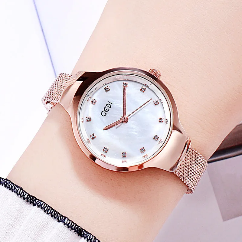 Ultra-thin Mesh Strap Women's Watch