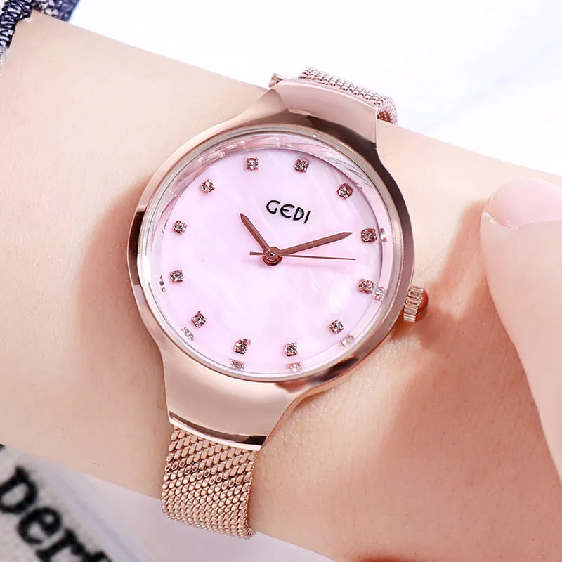 Ultra-thin Mesh Strap Women's Watch