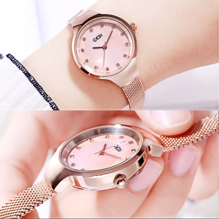 Ultra-thin Mesh Strap Women's Watch