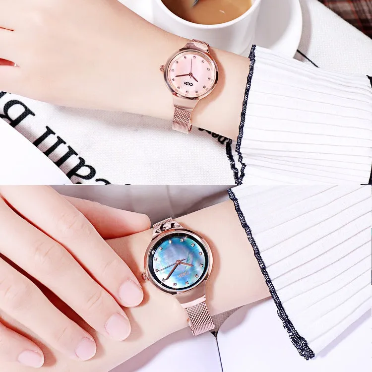 Ultra-thin Mesh Strap Women's Watch