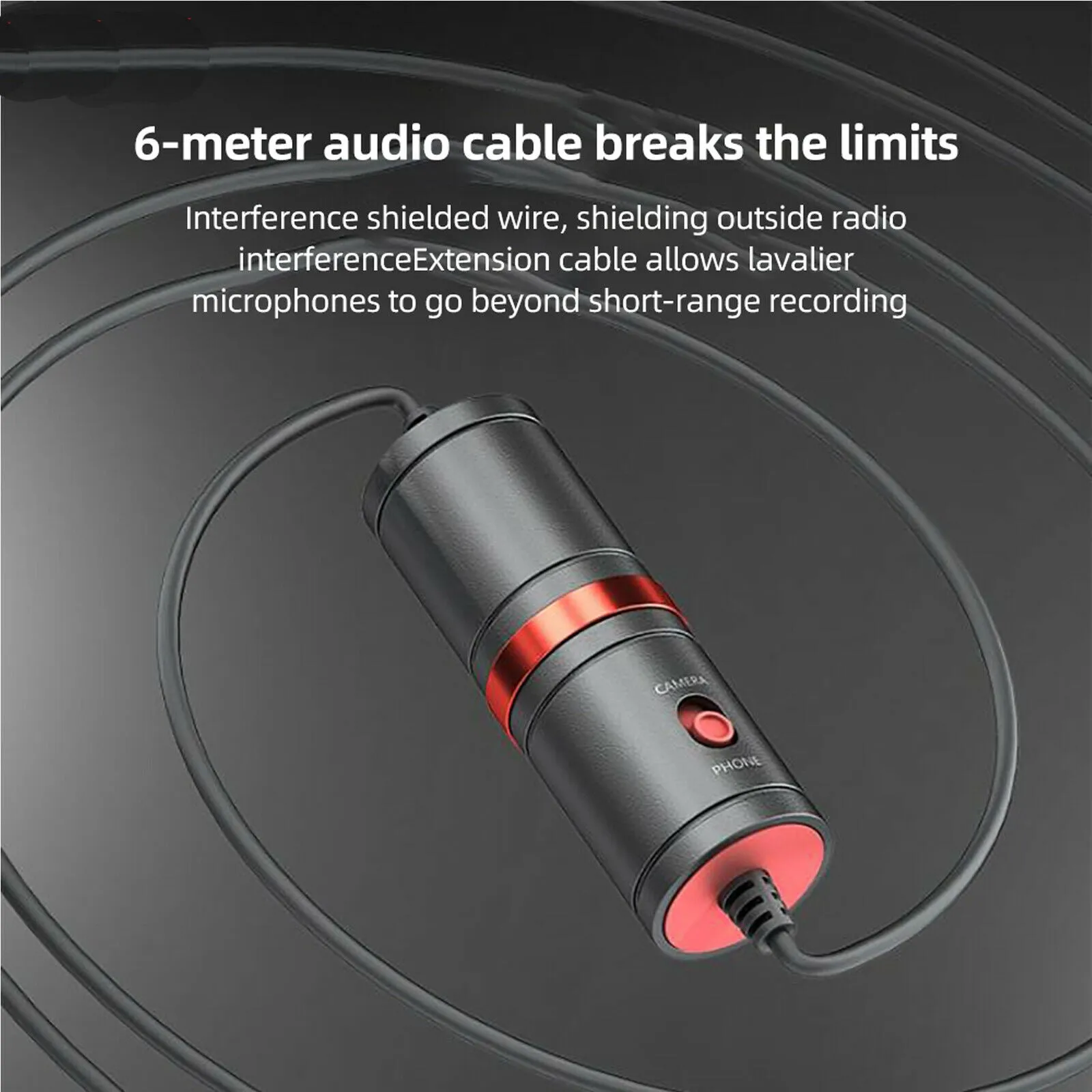 Universal 3.5mm TRS/TRRS Clip on Microphone for DSLR Camera iPhone Samsung Android Laptop