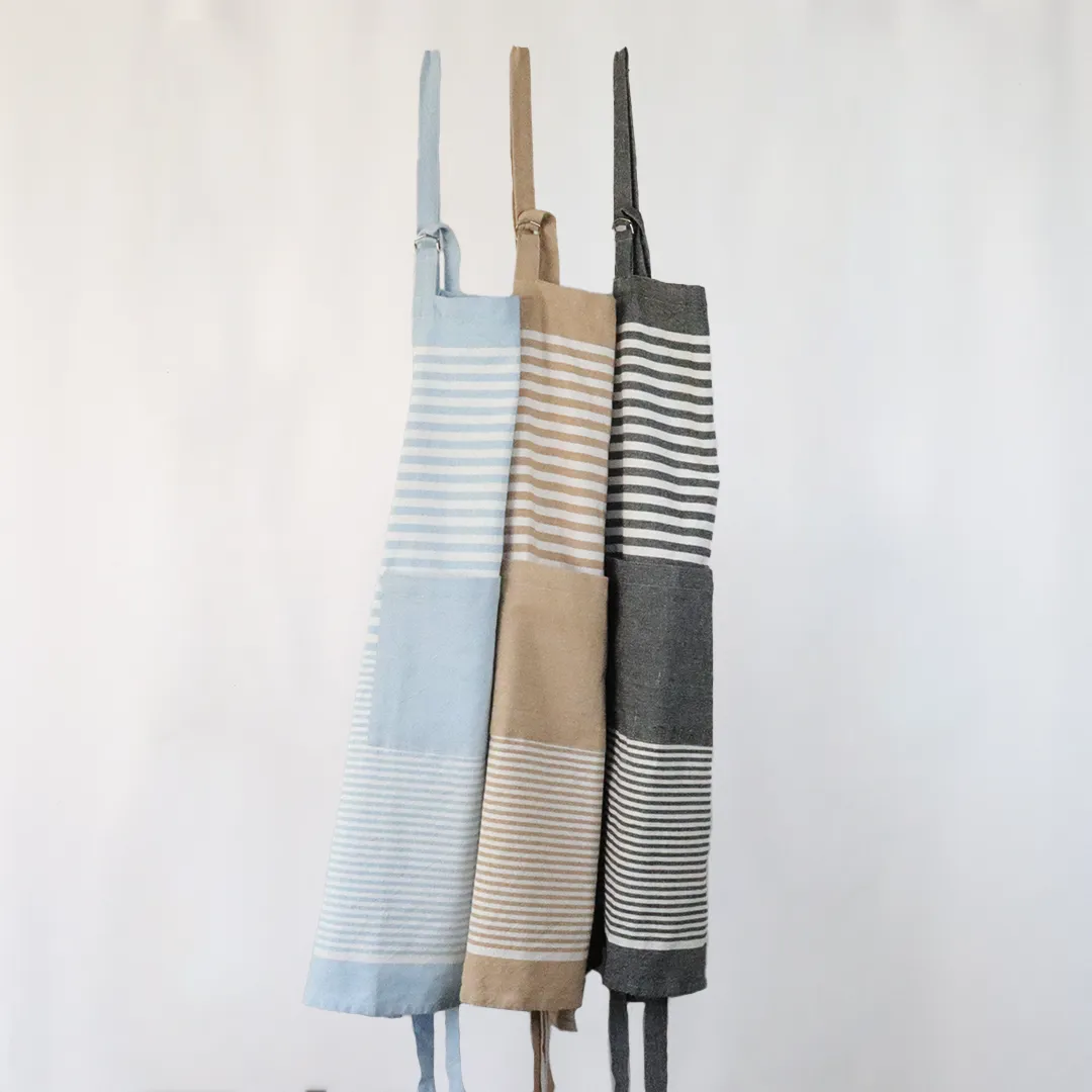 Urban Oasis Maisy Striped Apron Natural