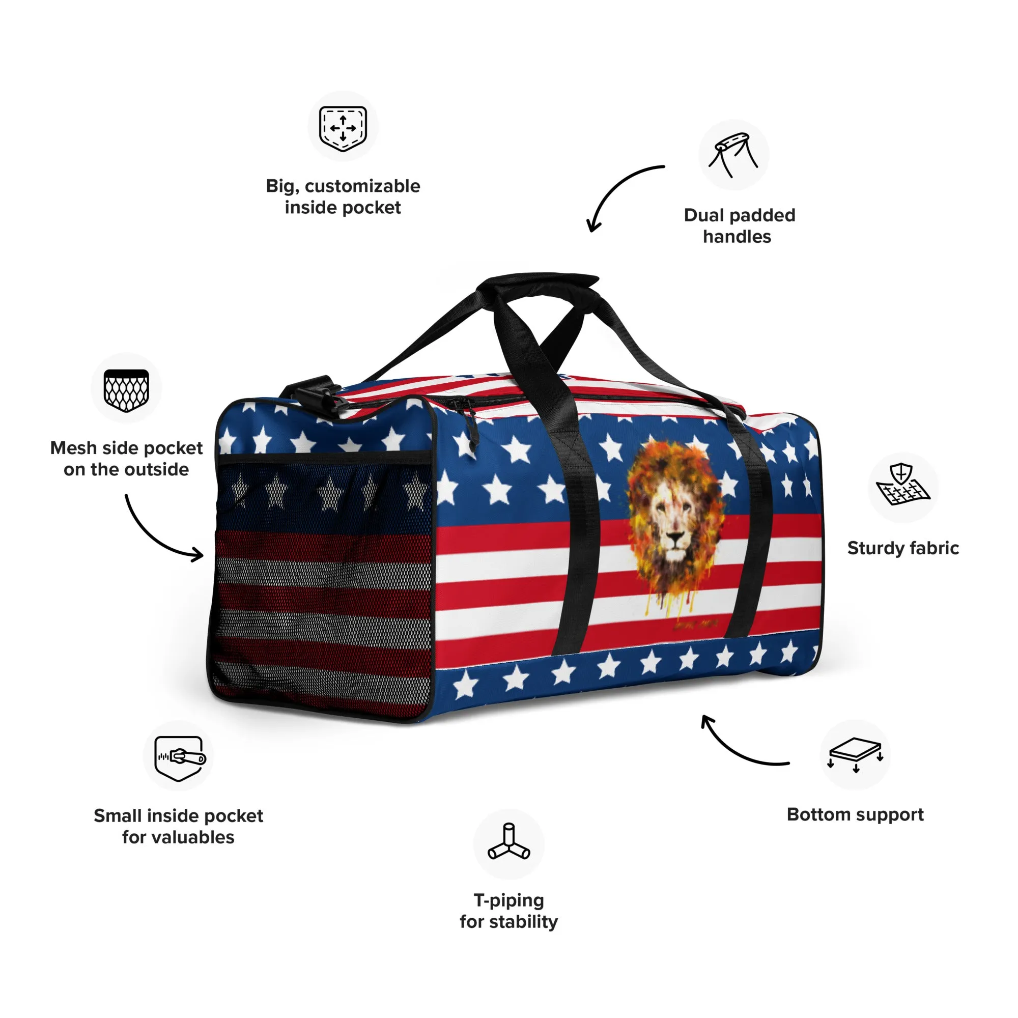 USA Duffle Bag - OG Hippie Dude