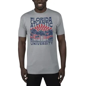 USCAPE Florida Atlantic University Sunburst Renew Short Sleeve Tee, Stormy Grey