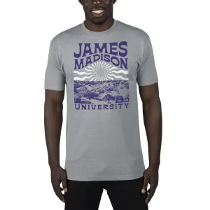 USCAPE James Madison University Sunburst Renew Short Sleeve Tee, Stormy Grey