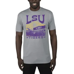USCAPE LSU Sunburst Renew Short Sleeve Tee, Stormy Grey