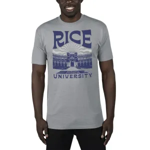 USCAPE Rice University Sunburst Renew Short Sleeve Tee, Stormy Grey