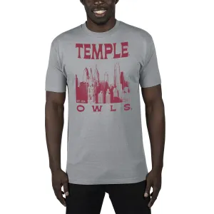 USCAPE Temple University Sunburst Renew Short Sleeve Tee, Stormy Grey