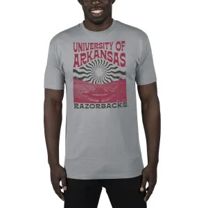 USCAPE University of Arkansas Sunburst Renew Short Sleeve Tee, Stormy Grey
