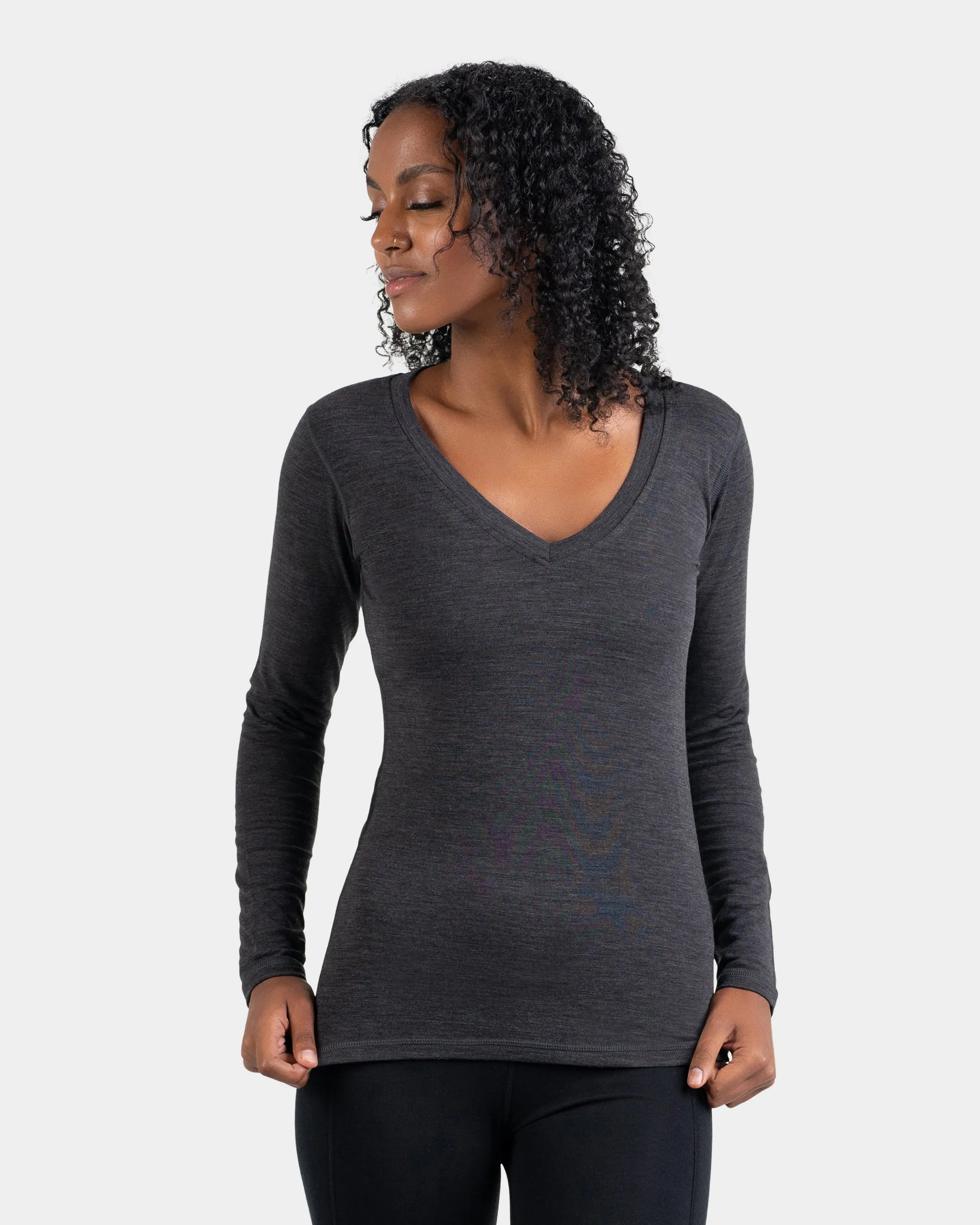 V Neck Long Sleeve