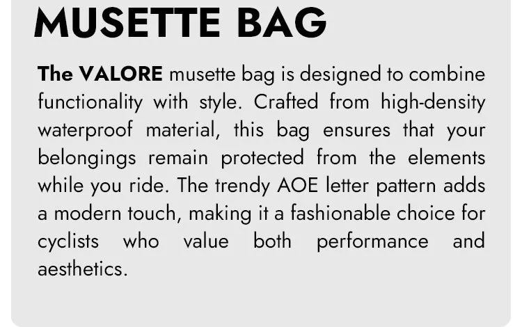 VALORE MUSETTE BAG CYCLING BLACK