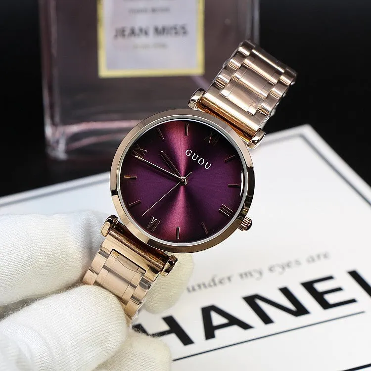 Vintage Round Dial Women's Watch