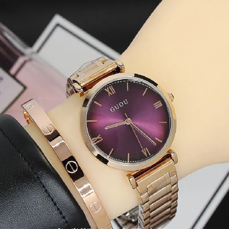 Vintage Round Dial Women's Watch