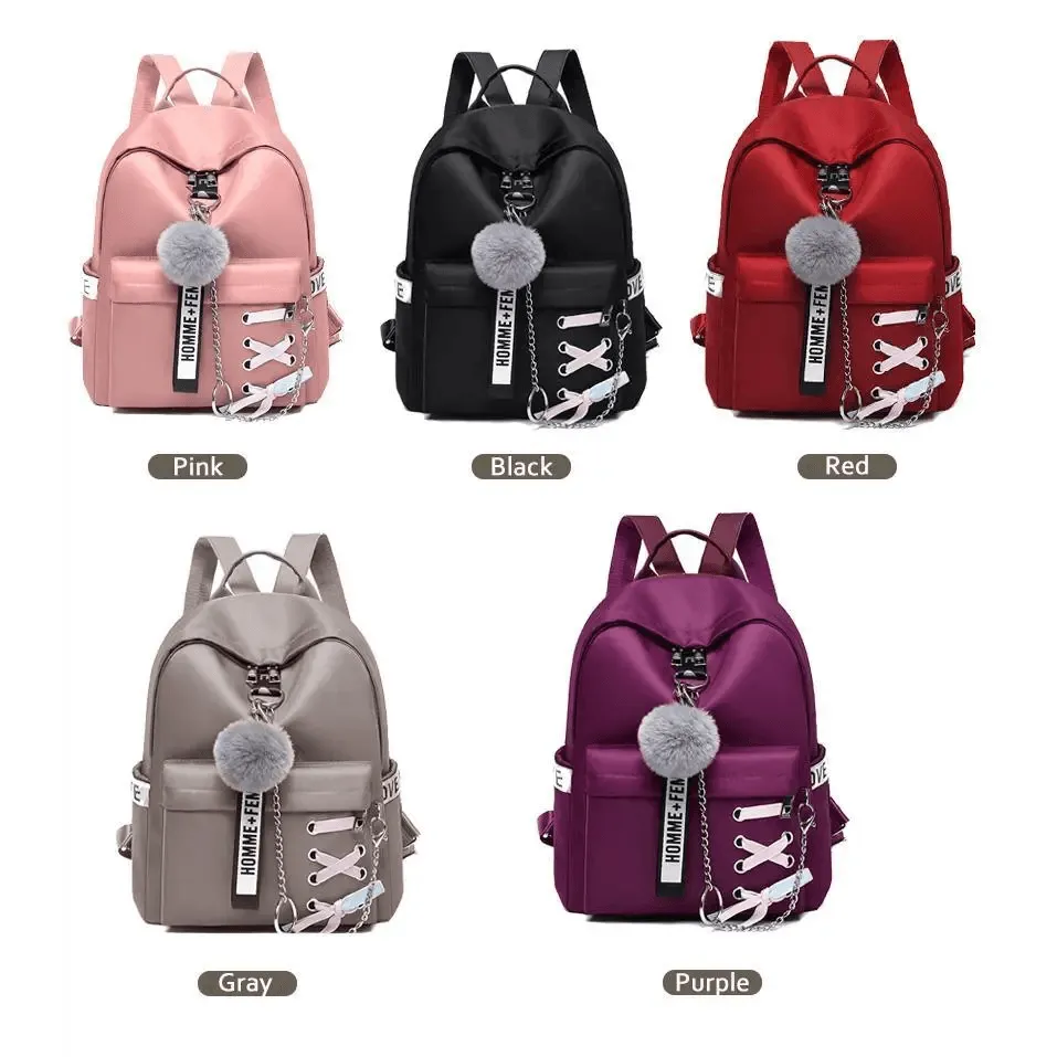 Vintage Style Waterproof Shoulder Backpack For Teenage Girls And Ladies Cute School Bags And Book Bag For Girls
