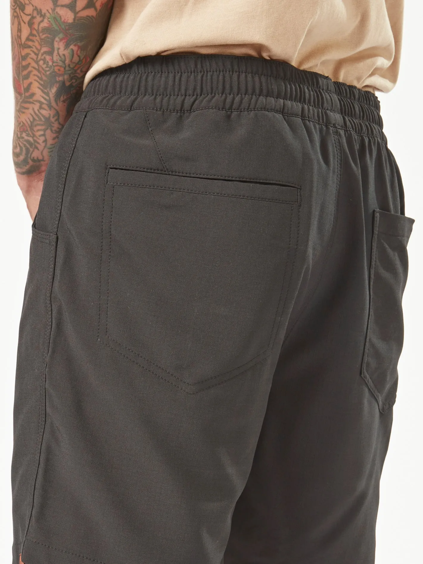 Volcom Workwear Rack Hybrid Elastic Waist Shorts - Black