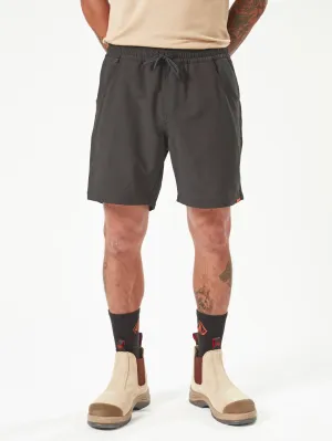 Volcom Workwear Rack Hybrid Elastic Waist Shorts - Black