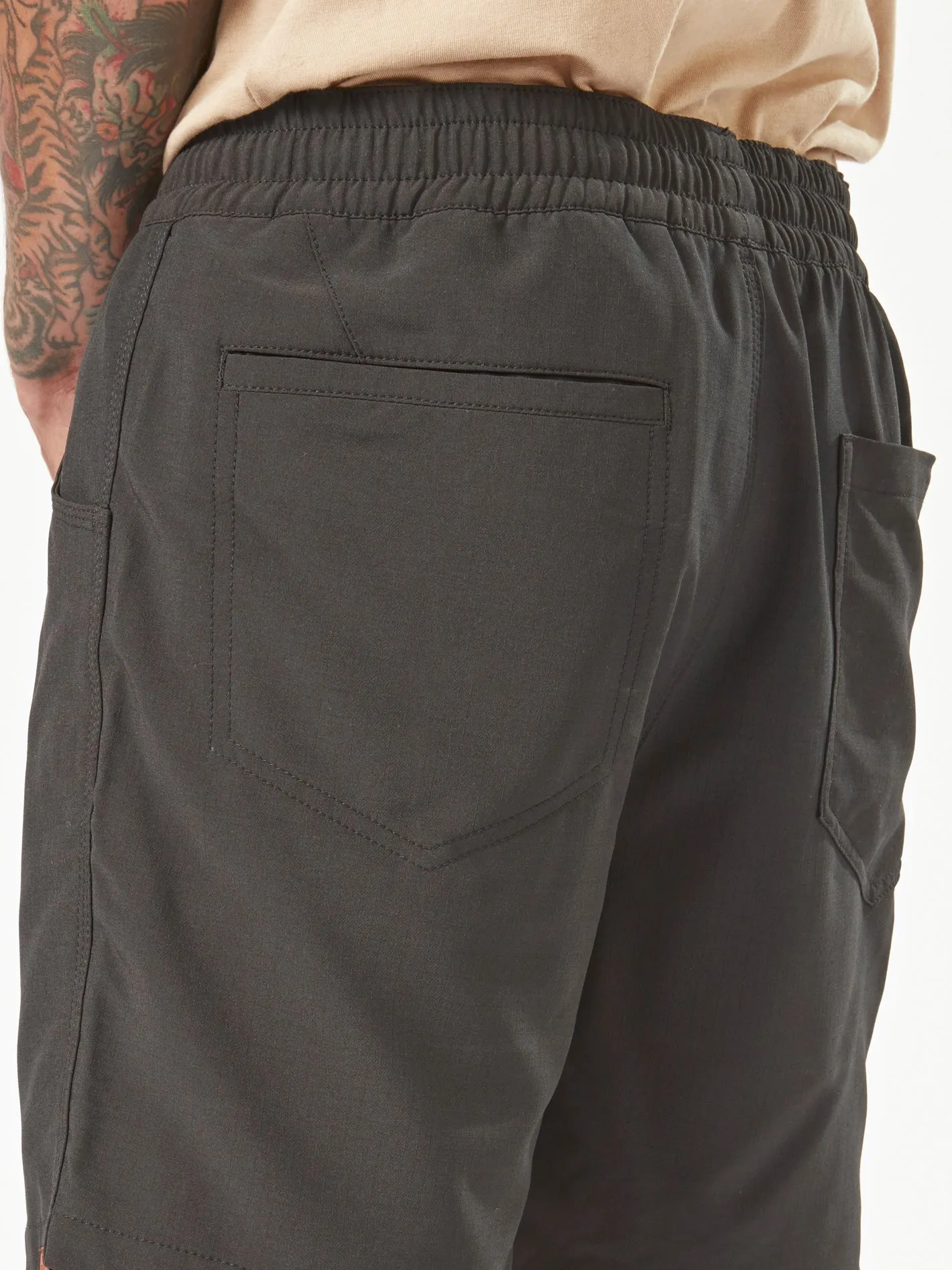 Volcom Workwear Rack Hybrid Elastic Waist Shorts - Black