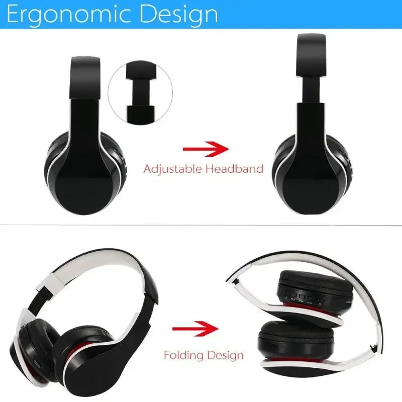 Waterproof Bluetooth Earphones - Stereo Sound, 11H Talk Time, Foldable Design
